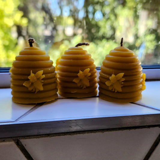 Mosquito and insect beeswax repellent candle set 3 x 40g