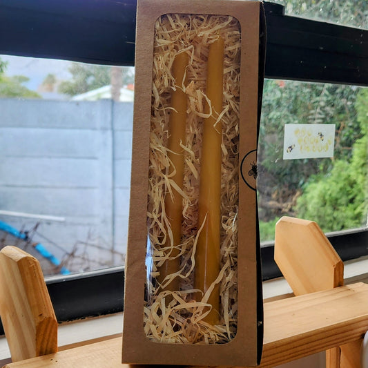 Tapered Beeswax Dinner candles