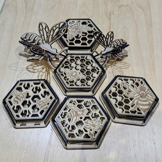 Bee Inspired Coasters