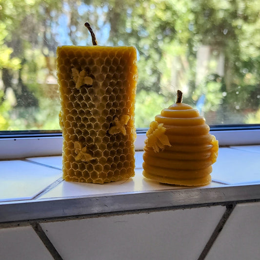 Beeswax candle set