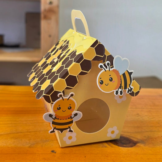 Bee themed party favour gift box