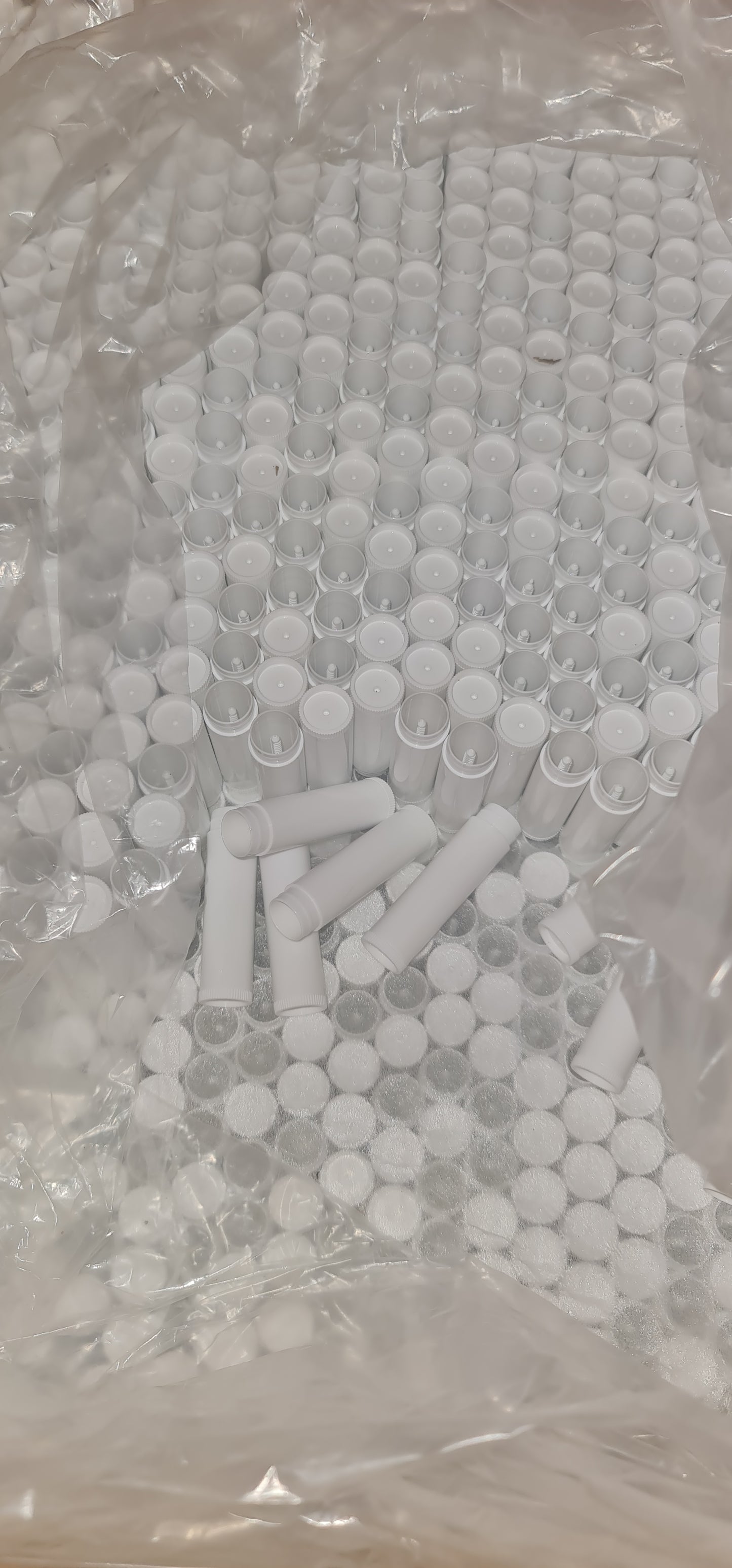 Empty Plastic Lip Balm Tube with heat shrink