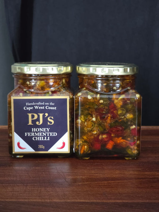 PJ's Honey Fermented Chilli 260g | Handcrafted Sweet & Spicy Condiment