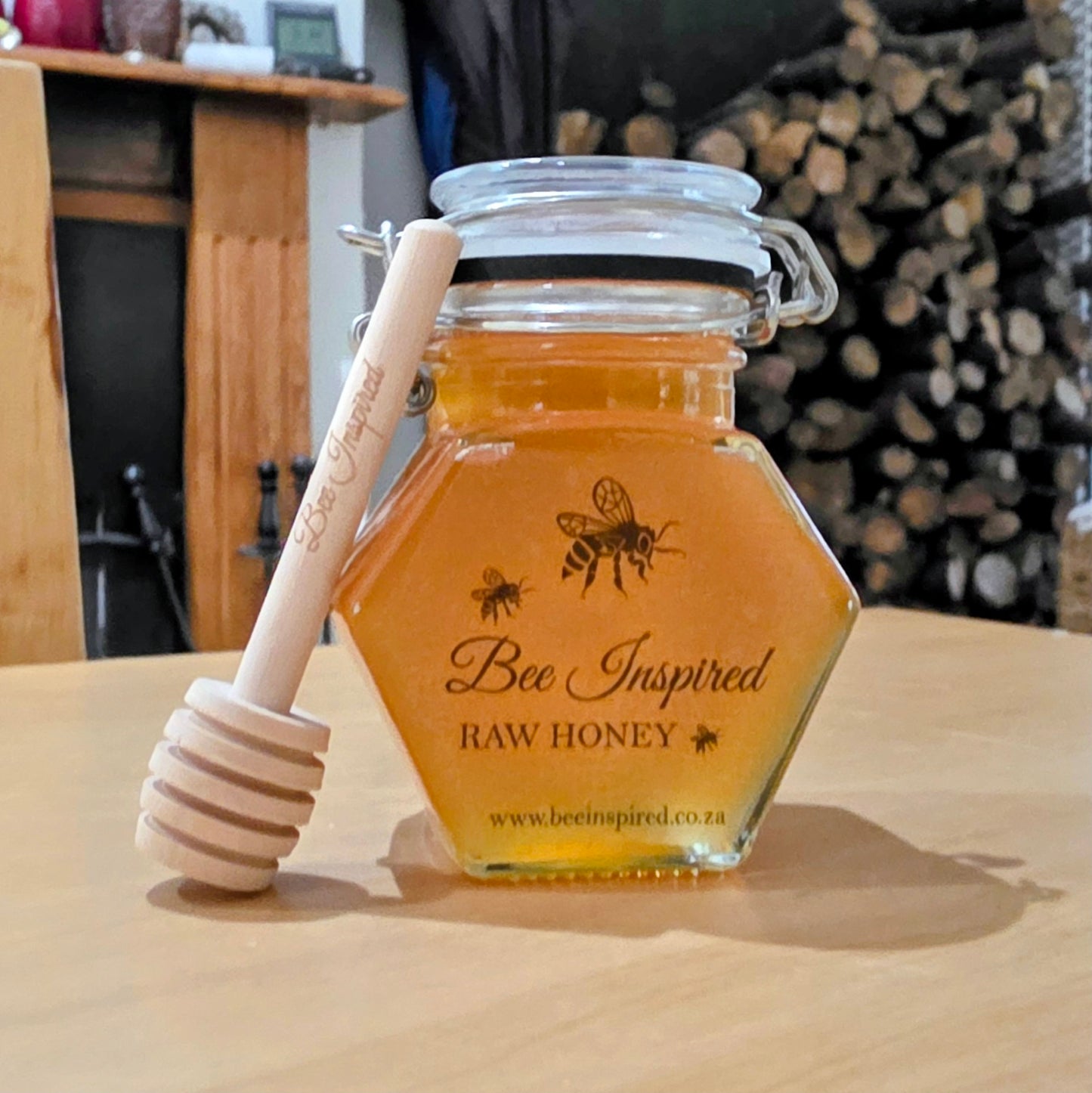 Honey gift jar and dipper